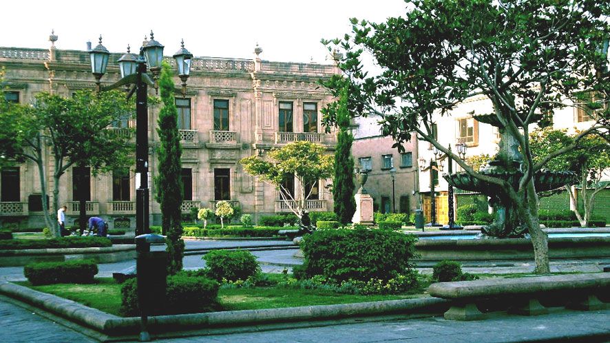 Hidalgo Garten oder Hauptplatz